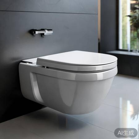 智能壁挂马桶，工艺精细，连接牢