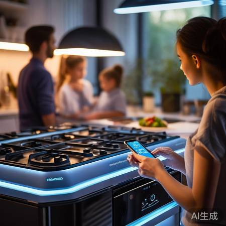 智能燃气灶：手机APP远程控制
