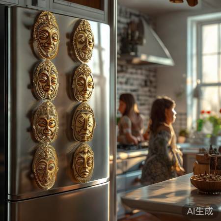 古蜀文明冰箱贴，神秘魅力，美家