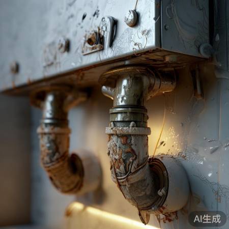 壁挂炉管道堵塞，水垢杂质致排水