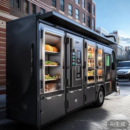 “多重安全，美食无忧保险柜餐车