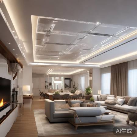 餐客厅中央空调吊顶美学攻略