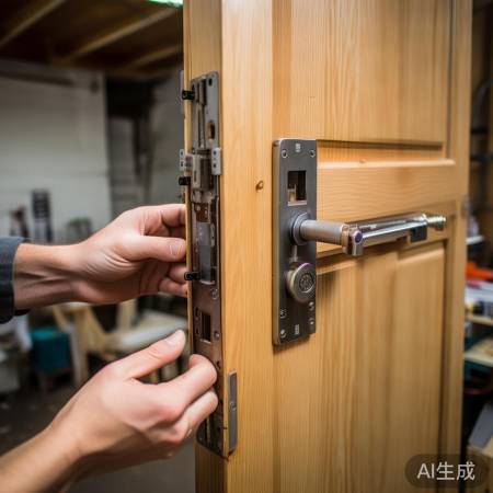 安装新锁体，确保紧固配合