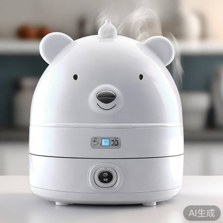 “小熊蒸汽奶瓶消毒柜，一键操作