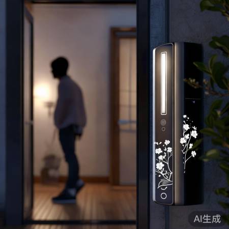 樱花指纹锁，防撬报警，守护家宅