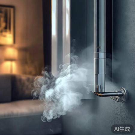 壁挂炉排气管冒泡：水含氧过高，