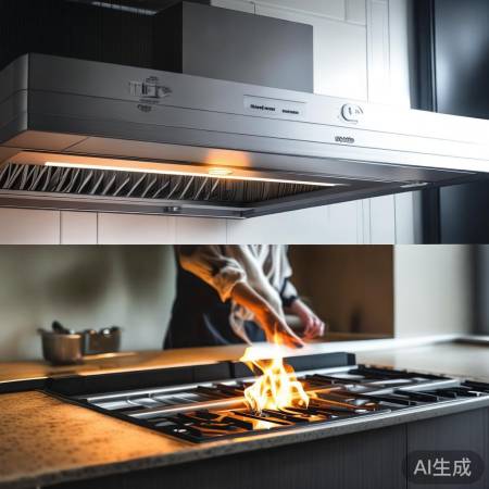 油烟机调风小技巧，火源距离保稳