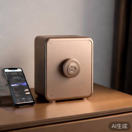 “B品牌小巧密码保险柜,智能远