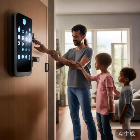 指纹锁安全可靠，多重解锁保障。