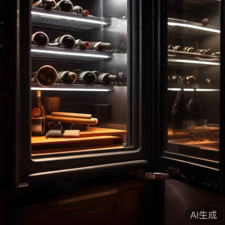 红酒柜湿度控,角落存雪茄避光热