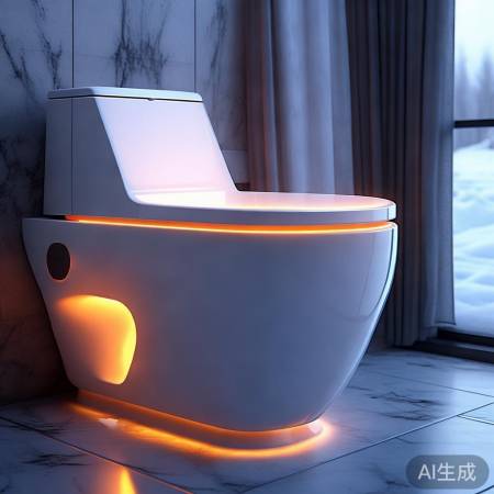 智能马桶，温暖舒适，智能坐垫。