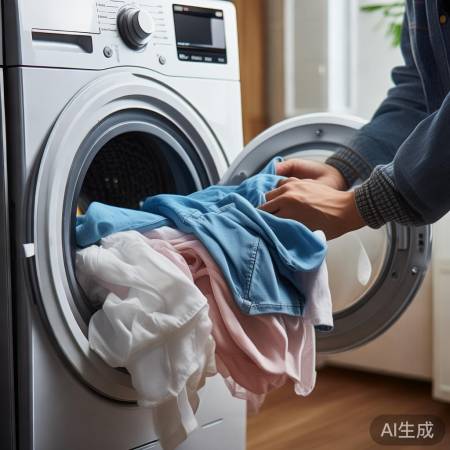 洗衣机使用,衣物摆放要得当