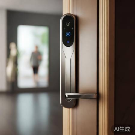 智能锁升级，微笑解锁，科技感十