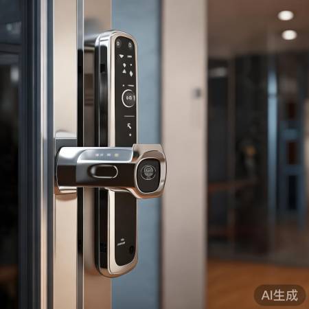 美的指纹锁升级版，C级锁芯，安