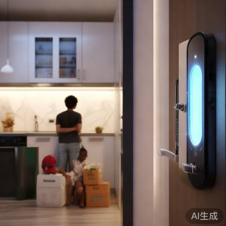 指纹锁热销,智能家居大门开启