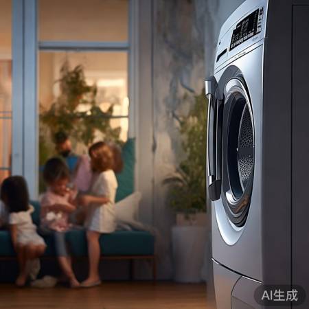 “无声洗衣机，静享安宁夜”