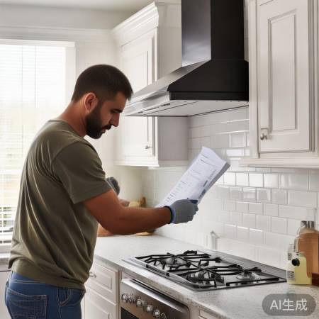 油烟机挡块涂洗洁精，防油污粘附