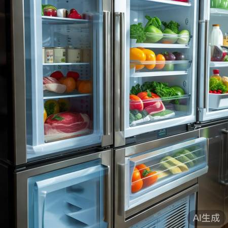 冰箱分层保鲜,科学储物技巧。