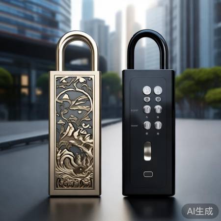 天地锁机械，智能锁多方式开