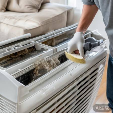 空调噪音,清灰保养法。