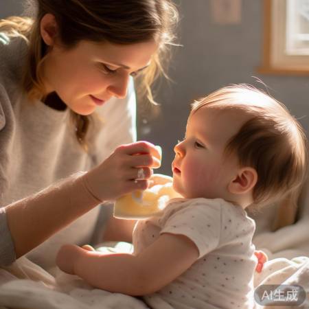 温水擦拭孩子降温