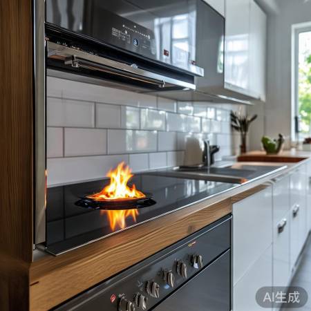 蓝炬星v5集成灶，多功能厨房神