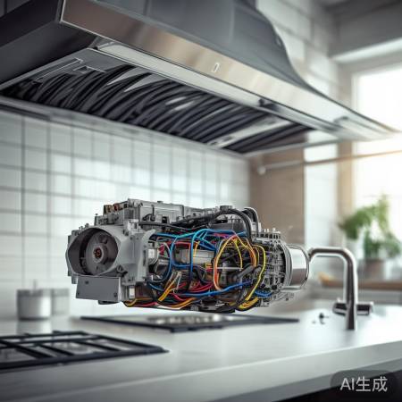 “油烟机马达：油烟机心脏，定期