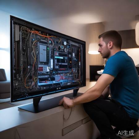 检查电视接收模块，重启或更换测