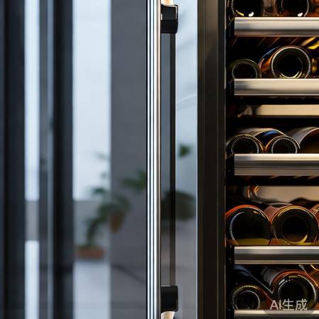 红酒柜隔板可调，双层门防紫外线