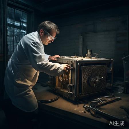 拆解保险柜前,安全防护要做好。