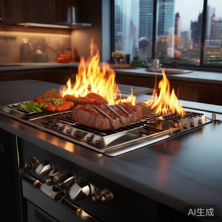 集成灶烧烤火,厨房全能烧烤达人