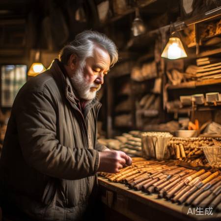试样品,选好烟管。