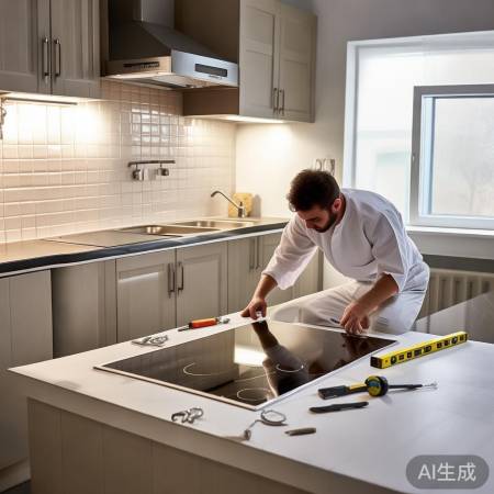 “厨房整洁，工具备齐，水电燃气