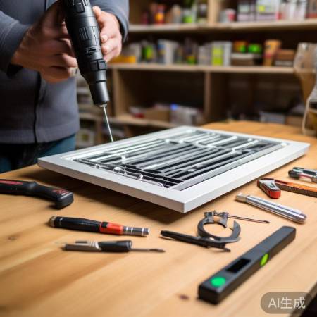 准备工具安装油烟机排气阀