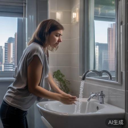 高层水压不足,洗澡水量小。