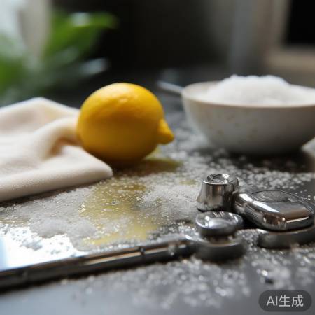 柠檬盐除指纹锁污渍