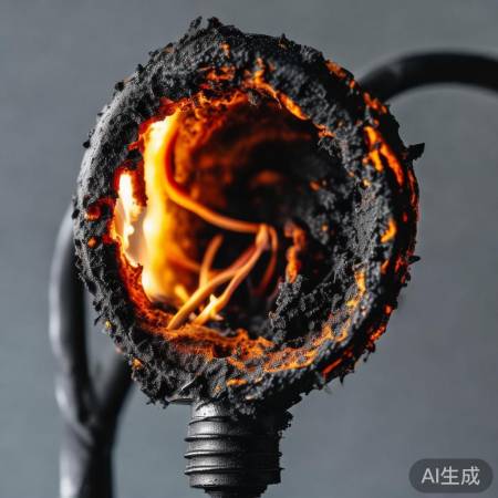 插头烧毁，需检修