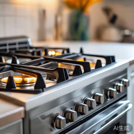 燃气灶高度宜65-70cm，灶