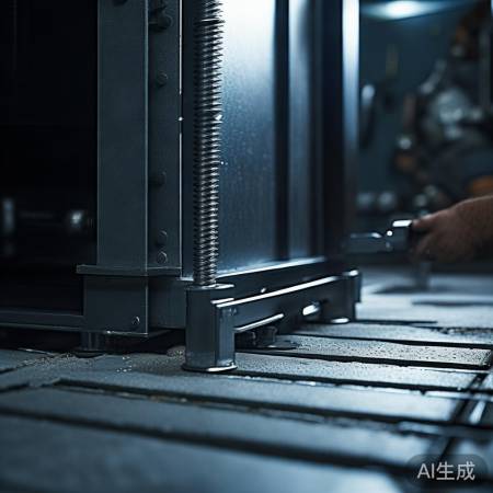 固定保险柜，螺丝拧紧勿损坏。