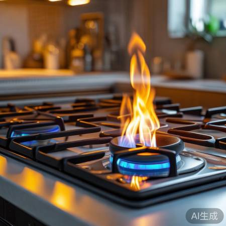 小鸭燃气灶易清洁，燃烧充分，健