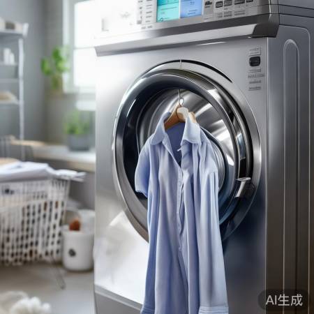 “温水冷水洗，衣物不易球。”