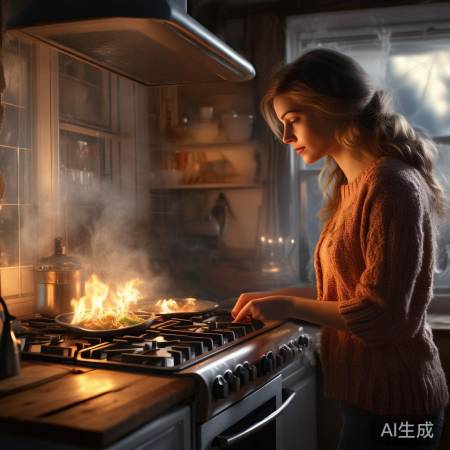 冬天用燃气灶通风防中毒