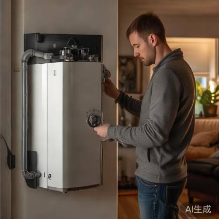 壁挂炉定期检修，暖意更浓。