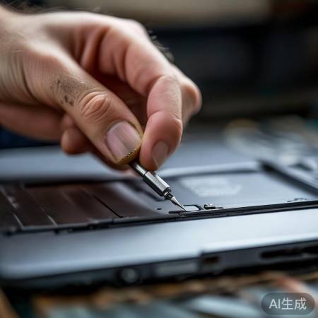 撬开卡扣，轻松开电池盖