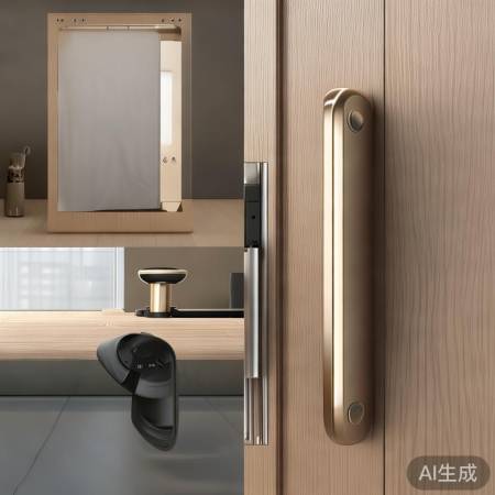 指纹锁材质：锌合金耐用贵，铝钢