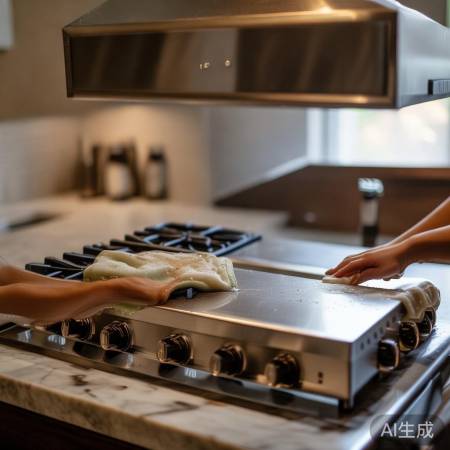 定期清洁，防油污堵，油烟机保养