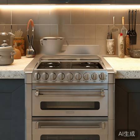 无电池集成灶，安全但需电源插座