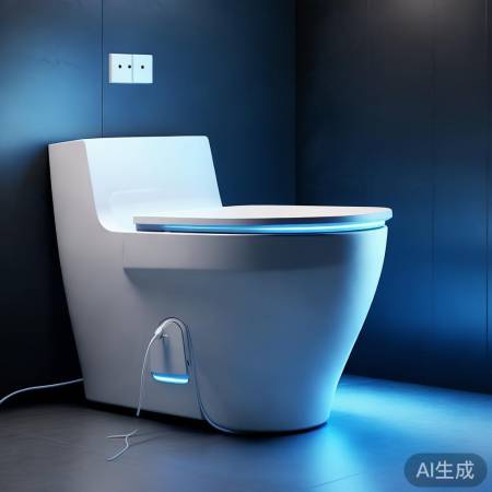 开启电源，马桶启动工作。