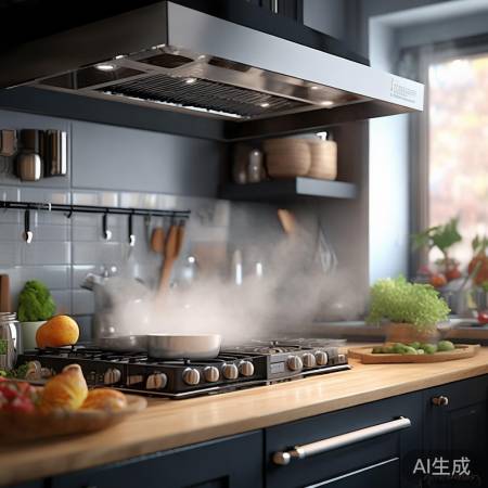 “华硕CXW油烟机，厨房清洁神