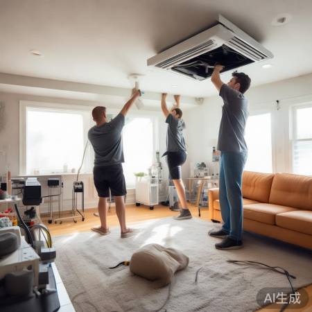 “中央空调吊顶安装,家居舒适技